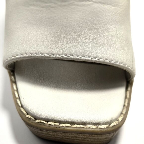 Universal Thread Gabby Women's Beige Block Platform Heeled Mules Size 6 - Picture 4 of 5